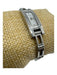 Gucci Silver Stainless steel Quartz Movement Diamond Bezel Hinge Clasp Watches Silver