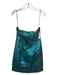 NBD Size Medium Metallic Blue Polyester Blend Sleeveless Zip Back Boning Dress Metallic Blue / Medium