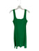 Zara Size S Green Cotton Blend Line Details Dress Green / S
