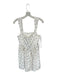 For Love & Lemons Size M White & Black Polyester Polka Dots Laces corset Dress White & Black / M