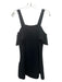 Likely Size 0 Black Polyester Cap Sleeve Straps Darted Mid Thigh Dress Black / 0