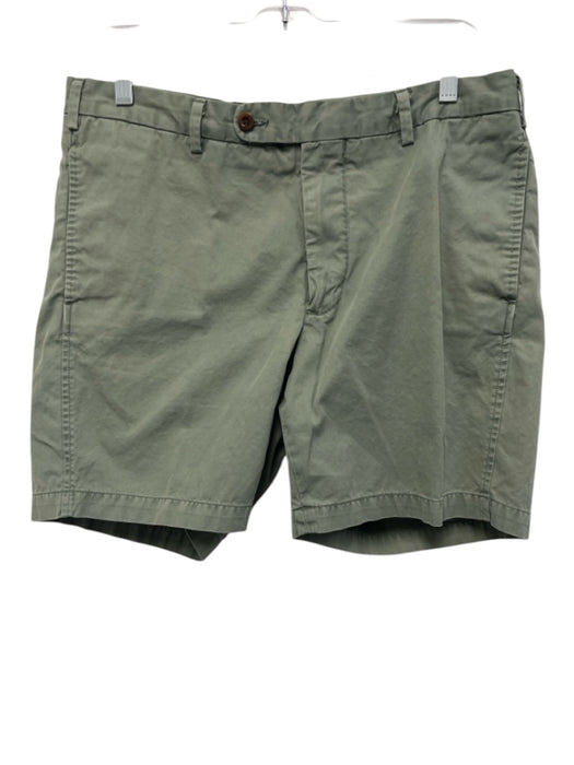 Sid Mashburn Size 34 Olive Green Cotton Solid Men's Shorts Olive Green / 34
