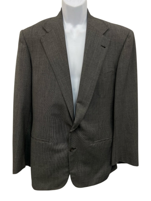 Ralph Lauren Purple Gray Solid 2 Button Men's Suit Gray / 40L