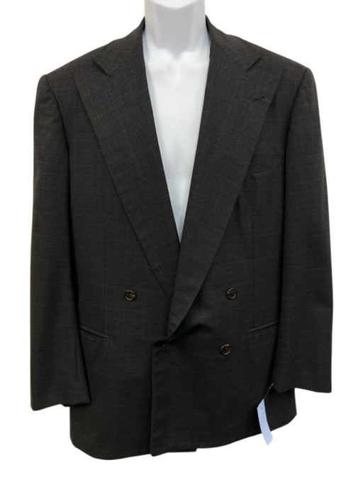 Ralph Lauren Purple Gray & Multi-Color Plaid Double Breasted Men's Blazer Gray & Multi-Color / Est L