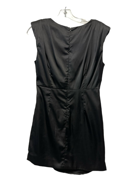 DO+BE Size L Black Polyester Cap Sleeve Gathered Dress Black / L