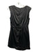 DO+BE Size L Black Polyester Cap Sleeve Gathered Dress Black / L