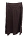 ME + EM Size 8 Brown Cotton Smocked Back Long Sleeve Maxi Button Front Skirt Set Brown / 8