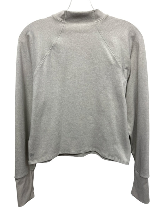 Athleta Size M/XL Taupe Beige Polyester Blend Long Sleeve Heathered Pant Set Taupe Beige / M/XL