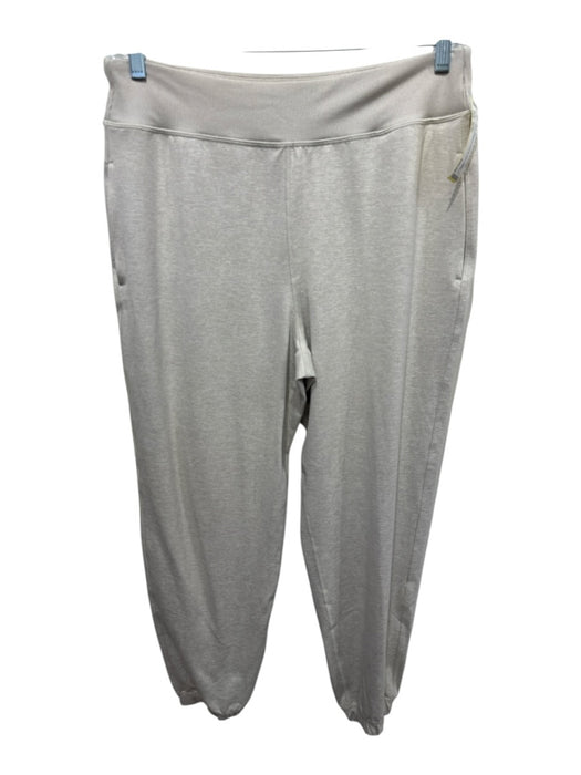 Athleta Size M/XL Taupe Beige Polyester Blend Long Sleeve Heathered Pant Set Taupe Beige / M/XL