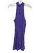 Ramy Brook Size Medium Purple Polyester Sleeveless Lace Detail Tiered Dress Purple / Medium