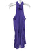 Ramy Brook Size Medium Purple Polyester Sleeveless Lace Detail Tiered Dress Purple / Medium