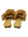 Frame Shoe Size 7.5 Mustard Yellow Leather & Textile open toe Ruffles Sandals Mustard Yellow / 7.5