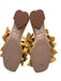 Frame Shoe Size 7.5 Mustard Yellow Leather & Textile open toe Ruffles Sandals Mustard Yellow / 7.5