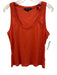 Veronica Beard Size XL Orange Cotton Blend Sleeveless Ribbed Racerback Top Orange / XL