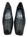 Stuart Weitzman Shoe Size 7.5 Black Leather Upper Square Toe Animal Print Pumps Black / 7.5