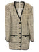 Veronica Beard Size 10 Cream White & Black Cotton & Wool Blend Tweed Dress Cream White & Black / 10