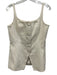 Veronica Beard Size 10 Cream White Cotton Blend Sleeveless Twill Paneled Top Cream White / 10