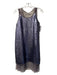 Chan Luu Size M Gray Purple Nylon All Over Sequins Slip Inc Midi Dress Gray Purple / M