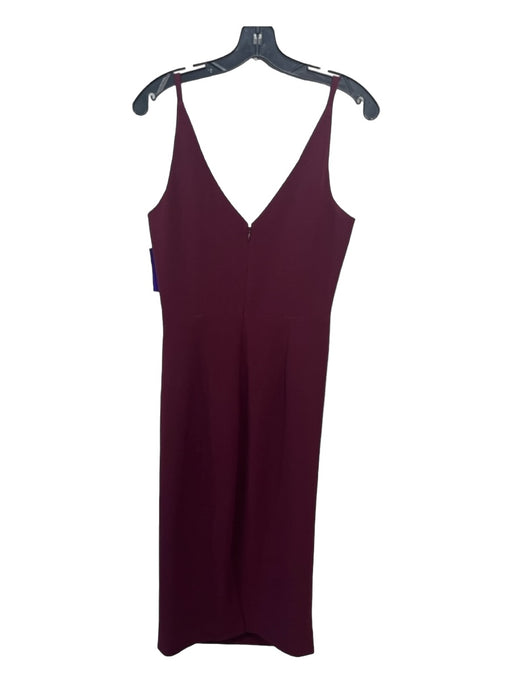 Dress the Population Size M Maroon Red Polyester Blend Sleeveless Rouched Dress Maroon Red / M