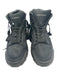 Alexander McQueen Shoe Size 37 Black & Gray Nylon & Leather High Top Sneakers Black & Gray / 37