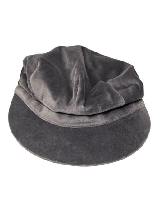 Burberry Gray Cotton Velvet Newsboy Hat Gray / M
