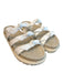 Birman Shoe Size 40 White Leather open toe Bow Detail Platform Sandal Shoes White / 40