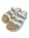 Birman Shoe Size 40 White Leather open toe Bow Detail Platform Sandal Shoes White / 40