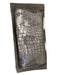 Dareen Hakim Gray & Gold Leather Brass Hardware Aligators Clutch Bag Gray & Gold