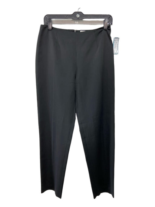 Oscar Oscar de la Renta Size 6 Black Viscose Blend High Rise Back Zip Pants Black / 6