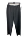 Oscar Oscar de la Renta Size 6 Black Viscose Blend High Rise Back Zip Pants Black / 6