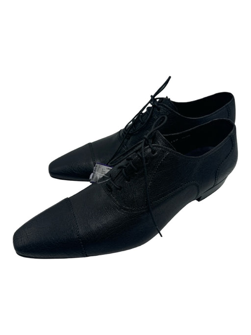 Donald J Pliner Shoe Size 11 Like New Black Leather Solid Lace Up Men's Shoes 11