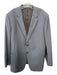 Armani Collezioni Grey Wool Solid 2 Button Men's Suit 48R