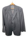 Armani Collezioni Grey Wool Striped 2 Button Men's Suit 48R