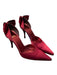 Stuart Weitzman Shoe Size 5 Wine Red Sateen Pointed Toe Back Bow Stiletto Shoes Wine Red / 5