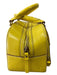 Kate Spade Yellow Grained Leather 2 Handles Zip Close Gold Hardware Pockets Bag Yellow / S