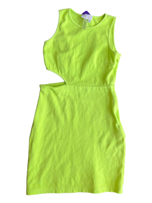 Victor Glemaud Size S Neon Green Cotton Blend Sleeveless Side Cut Outs Dress Neon Green / S