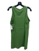 Mono B Size L Green Nylon Blend Round Neck Sleeveless Above knee Dress Green / L