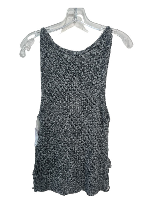 Rails Size M Gray Acrylic Blend Knit Round Neck Sleeveless Tie Side Top Gray / M