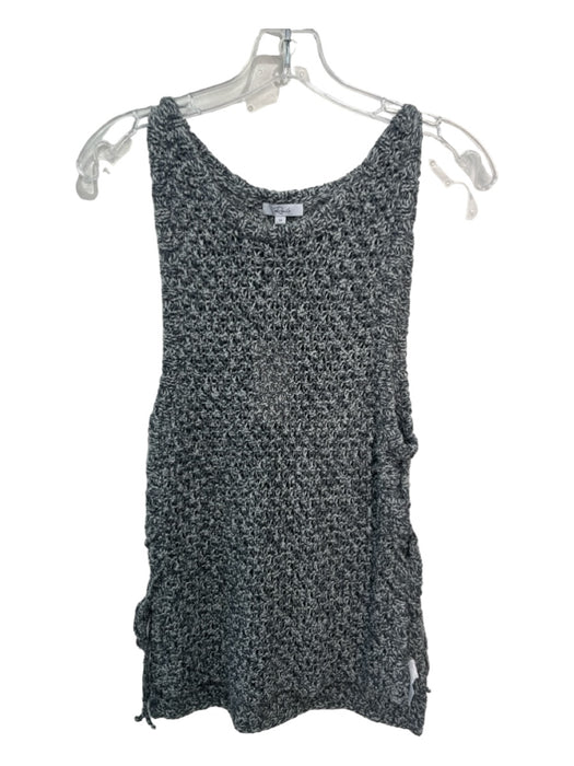 Rails Size M Gray Acrylic Blend Knit Round Neck Sleeveless Tie Side Top Gray / M