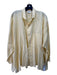 Planet Size One Size Yellow Linen Collared Button Up Long Sleeve Top Yellow / One Size