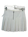 Alice + Olivia Size 0 White Polyester Back Zip Pleated Mini Skirt White / 0