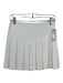 Alice + Olivia Size 0 White Polyester Back Zip Pleated Mini Skirt White / 0