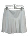 Alice + Olivia Size 2 White Polyester Back Zip Pleated Mini Skirt White / 2