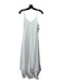 Amanda Uprichard Size S White Polyester Spaghetti Strap V Neck Midi Dress White / S