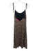 For Love & Lemons Size S White & Multi Viscose Blend Floral Tie Shoulder Dress White & Multi / S