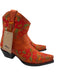 Allens Boots Shoe Size 7.5 Orange, Green & Yellow Leather Pointed Toe Booties Orange, Green & Yellow / 7.5