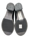 Fausto Santini Shoe Size 39 Black & Silver Suede Round Toe Stacked Heel Flats Black & Silver / 39