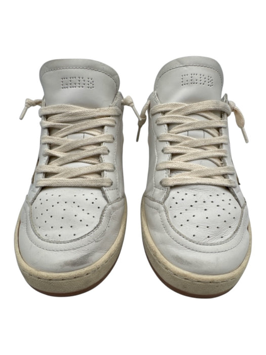 Golden Goose Shoe Size 38 White, Pink & Gold Leather Round Toe Star Sneakers White, Pink & Gold / 38
