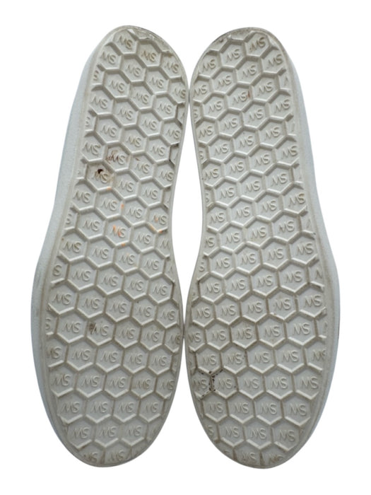 Stuart Weitzman Shoe Size 7.5 White & Green Leather Round Toe Lace Up Sneakers White & Green / 7.5