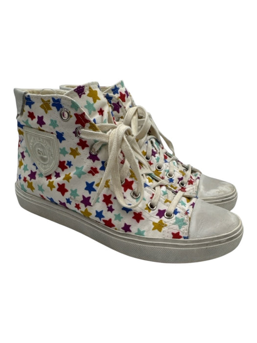 Saint Laurent Shoe Size 39 White, Red & Multi Leather & Canvas Stars Sneakers White, Red & Multi / 39